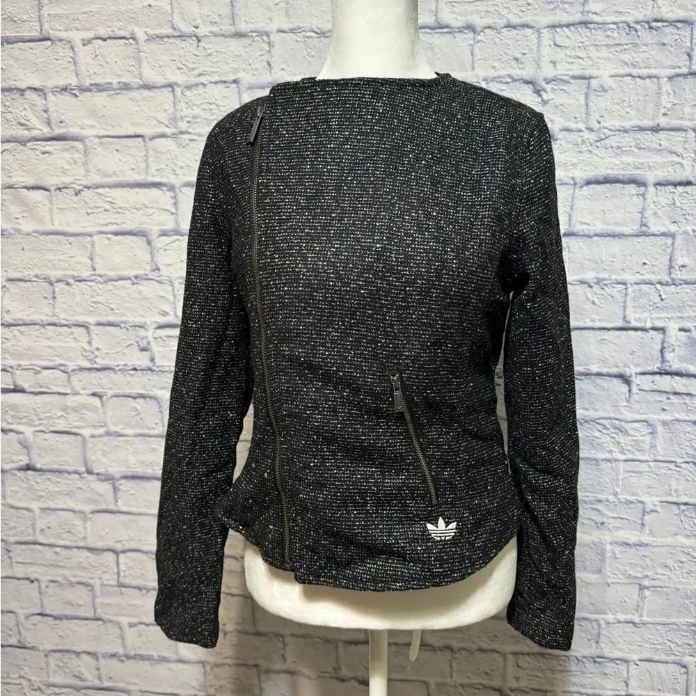 Adidas RARE jacket womens zip front blazer fitted